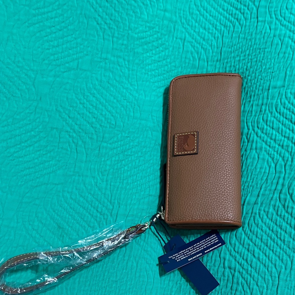 Dooney & Bourke Tan Leather Wristlet